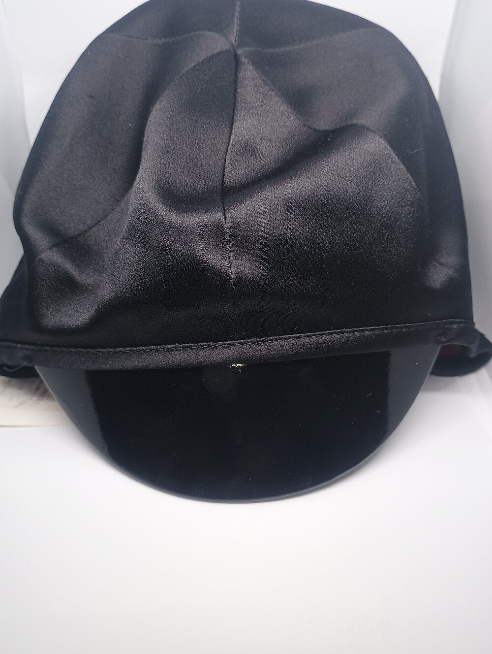 Gucci x Chloe Kids Riding Style Satin Cap Chin Strap Black Small